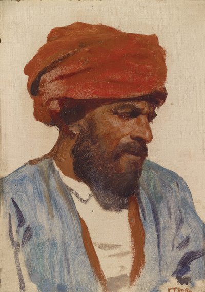 Portrait of an Oriental by Leopold Muller